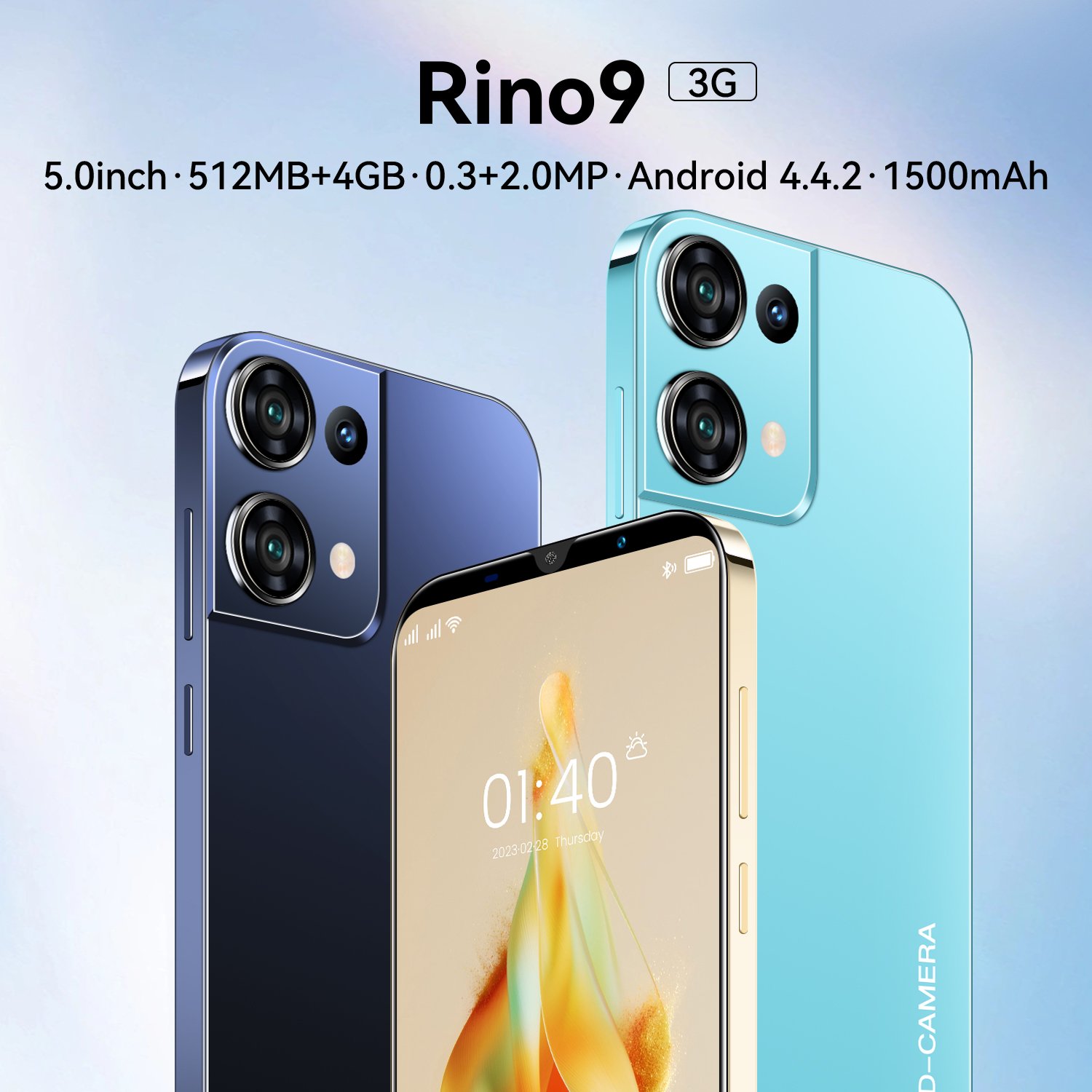 Cheap Original phones Smartphones Face unlocked 1GB+8GB 5.0 inch 854*480 Dual SIM Cellphone Mobile Phone Drop shipping